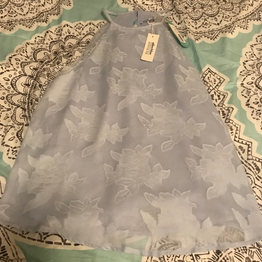 Alice Blue sleeveless top